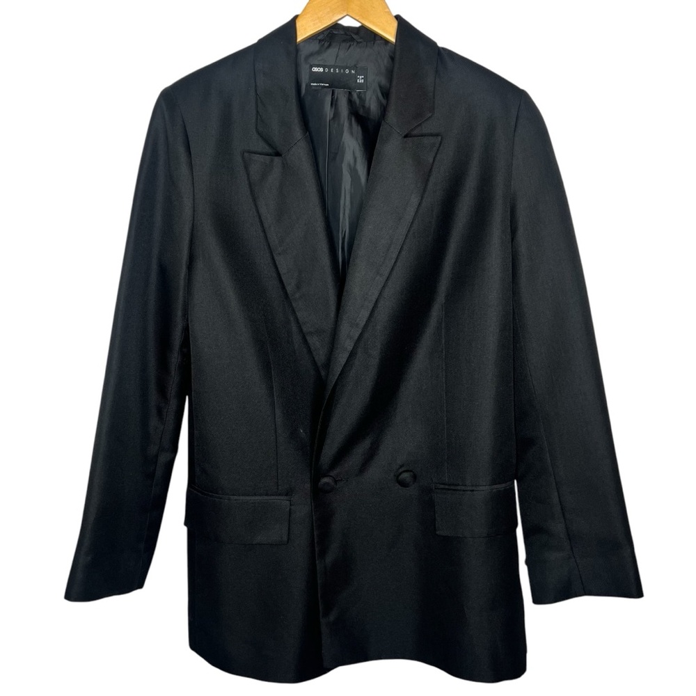 ASOS Boyfriend Oversized Black Blazer Size 0